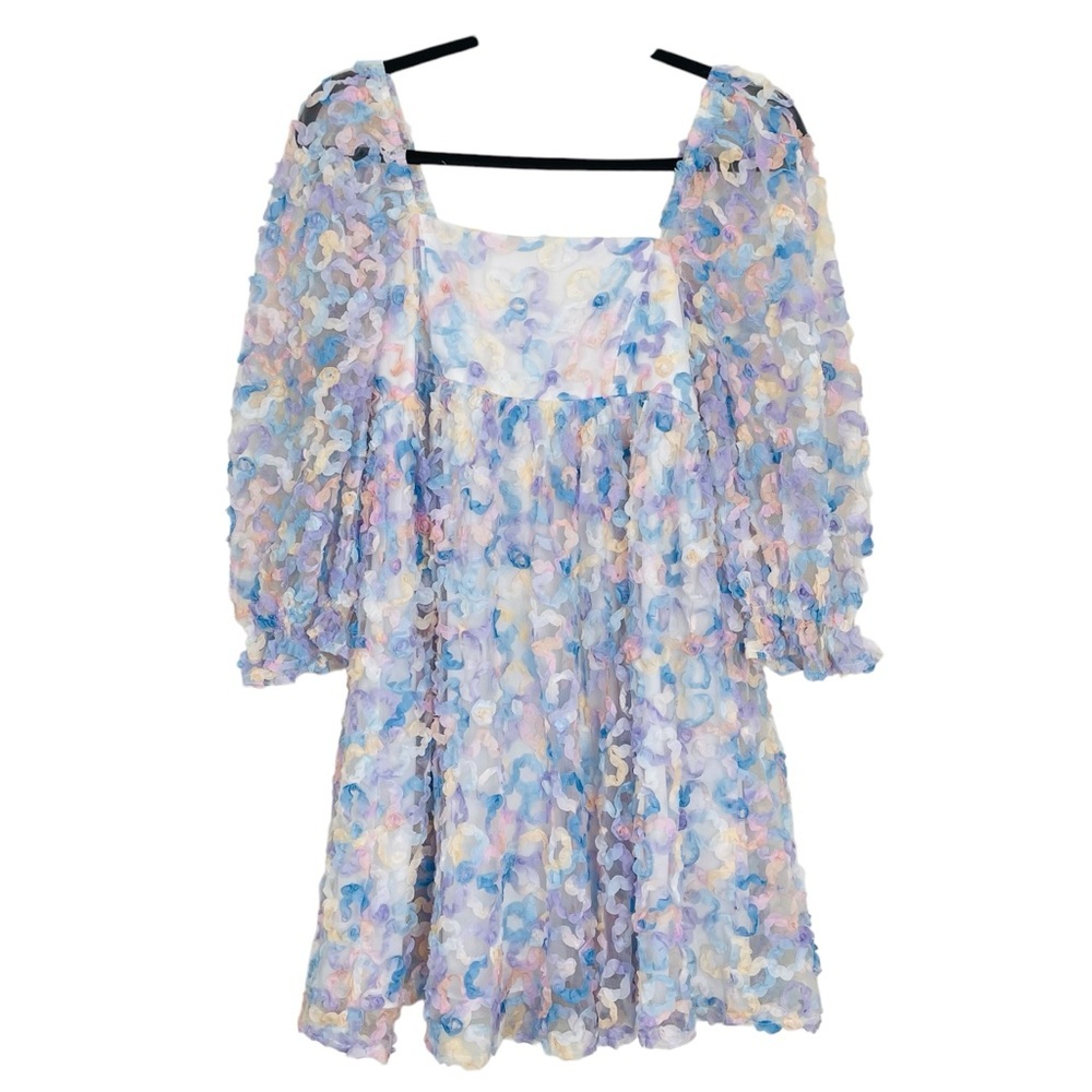 Storia 3D Floral Empire Mini Dress Size Small - Picture 11 of 13